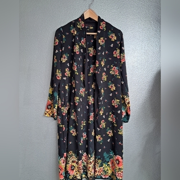 Kaii Los Angeles Floral Duster / Open Robe Size S - Picture 9 of 11